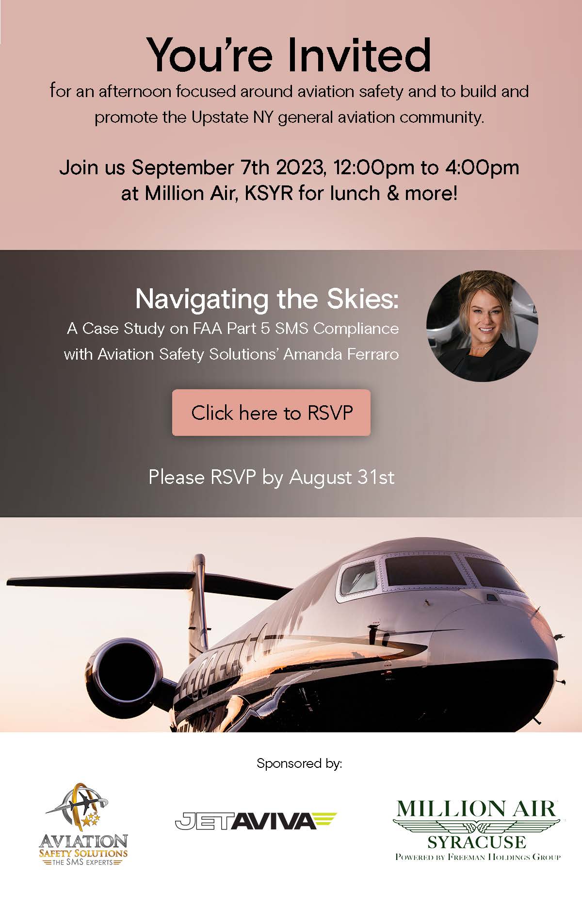 September 7 at Million Air KSYR Luncheon